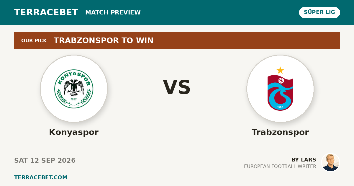 Konyaspor vs Trabzonspor preview by Lars for TerraceBet