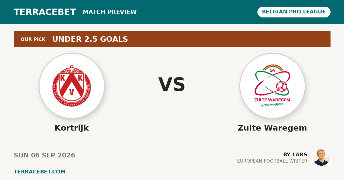 Kortrijk vs Zulte Waregem preview by Lars for TerraceBet