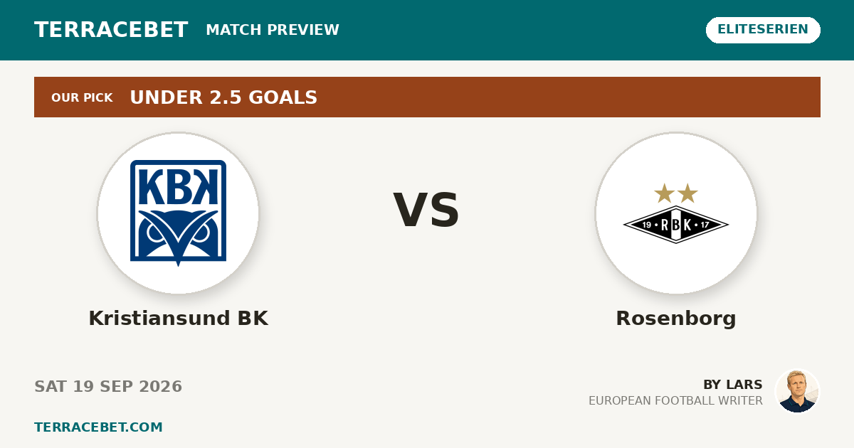 Kristiansund BK vs Rosenborg preview by Lars for TerraceBet