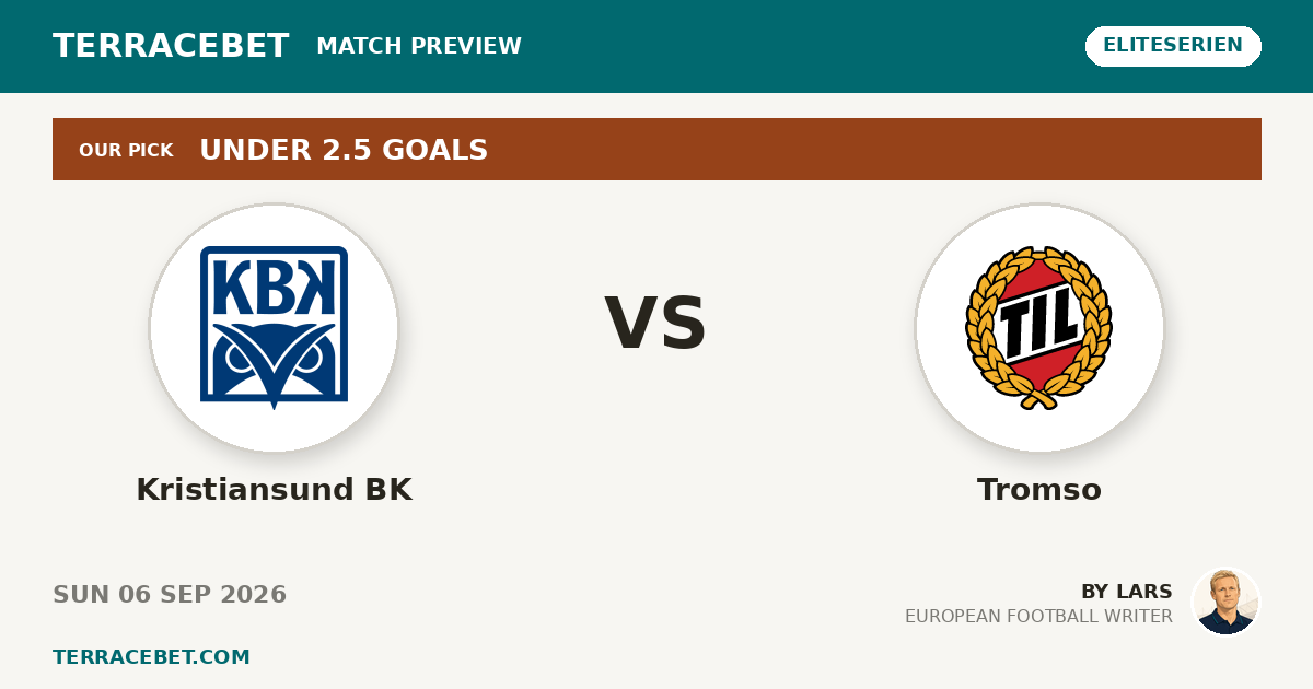 Kristiansund BK vs Tromso preview by Lars for TerraceBet
