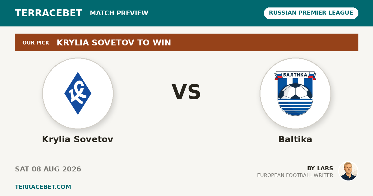 Krylia Sovetov vs Baltika preview by Lars for TerraceBet