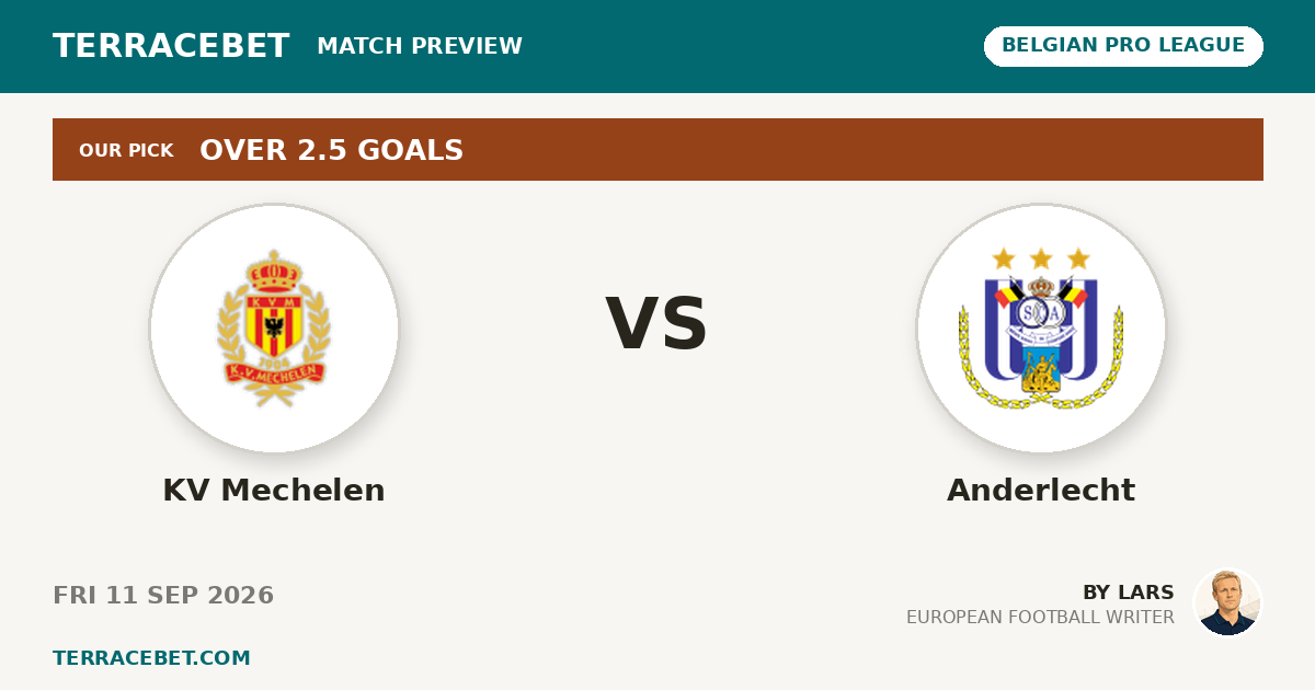 KV Mechelen vs Anderlecht preview by Lars for TerraceBet