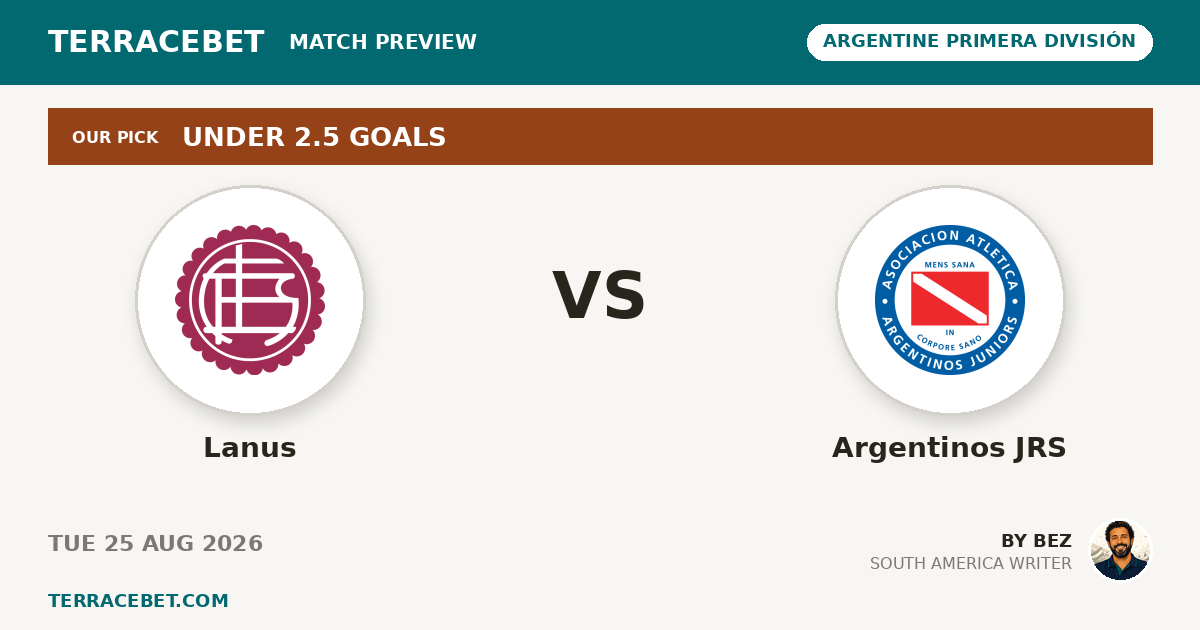 Lanus vs Argentinos JRS preview by Bez for TerraceBet