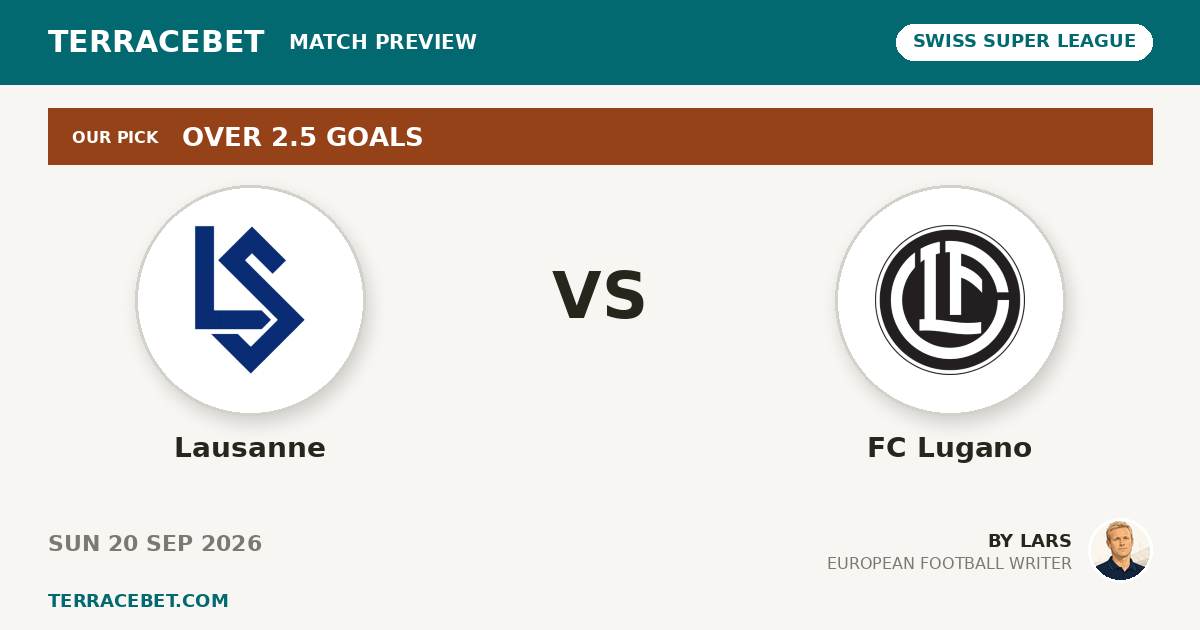 Lausanne vs FC Lugano preview by Lars for TerraceBet