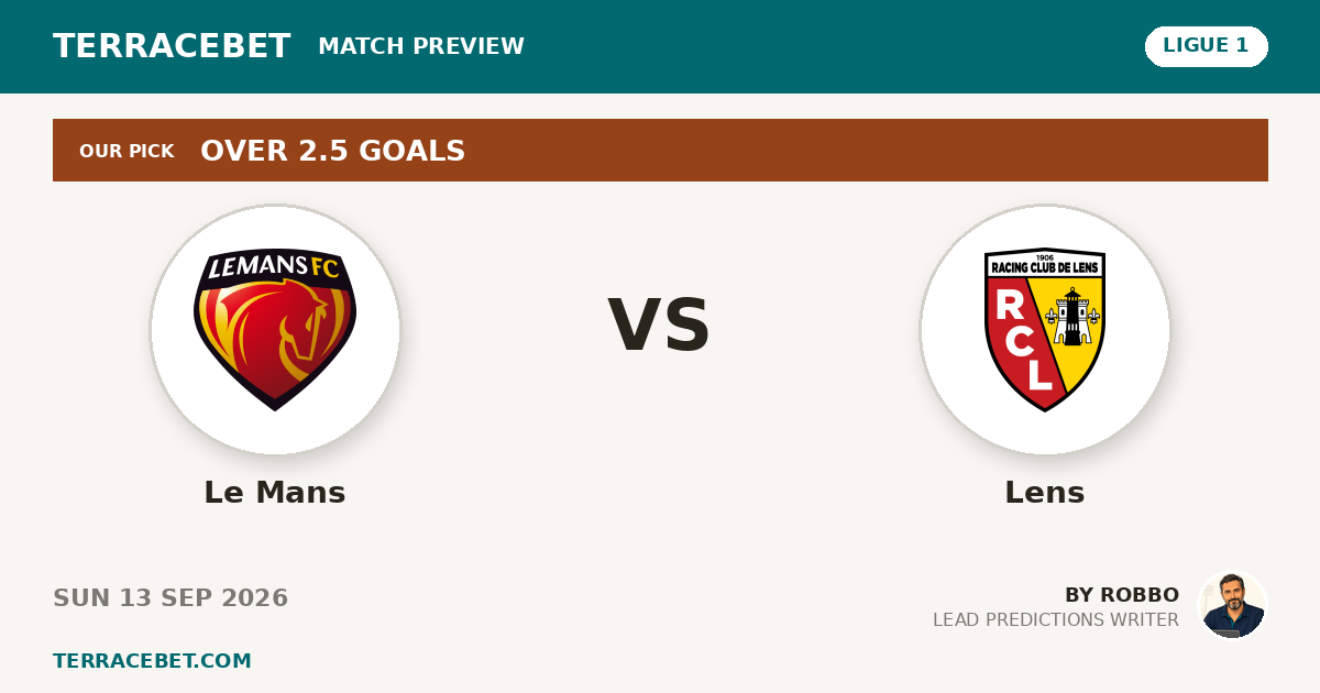 Le Mans vs Lens preview by Robbo for TerraceBet