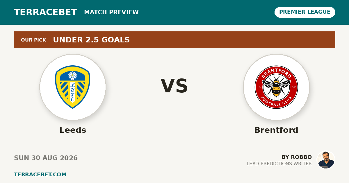 Leeds vs Brentford preview by Robbo for TerraceBet