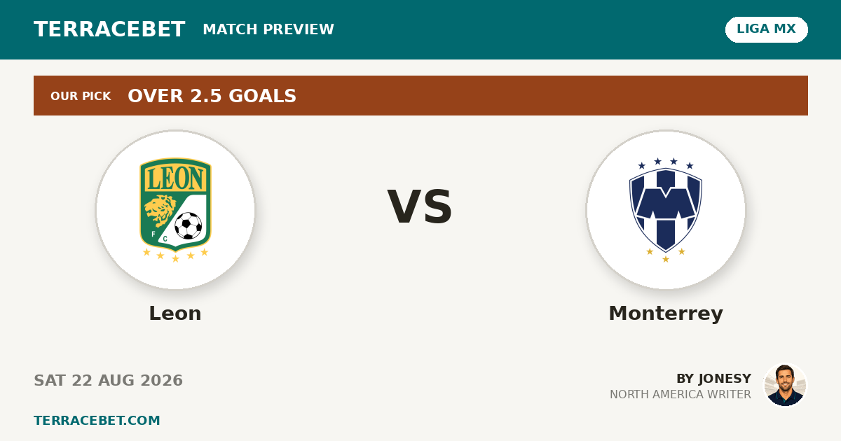 Leon vs Monterrey preview by Jonesy for TerraceBet