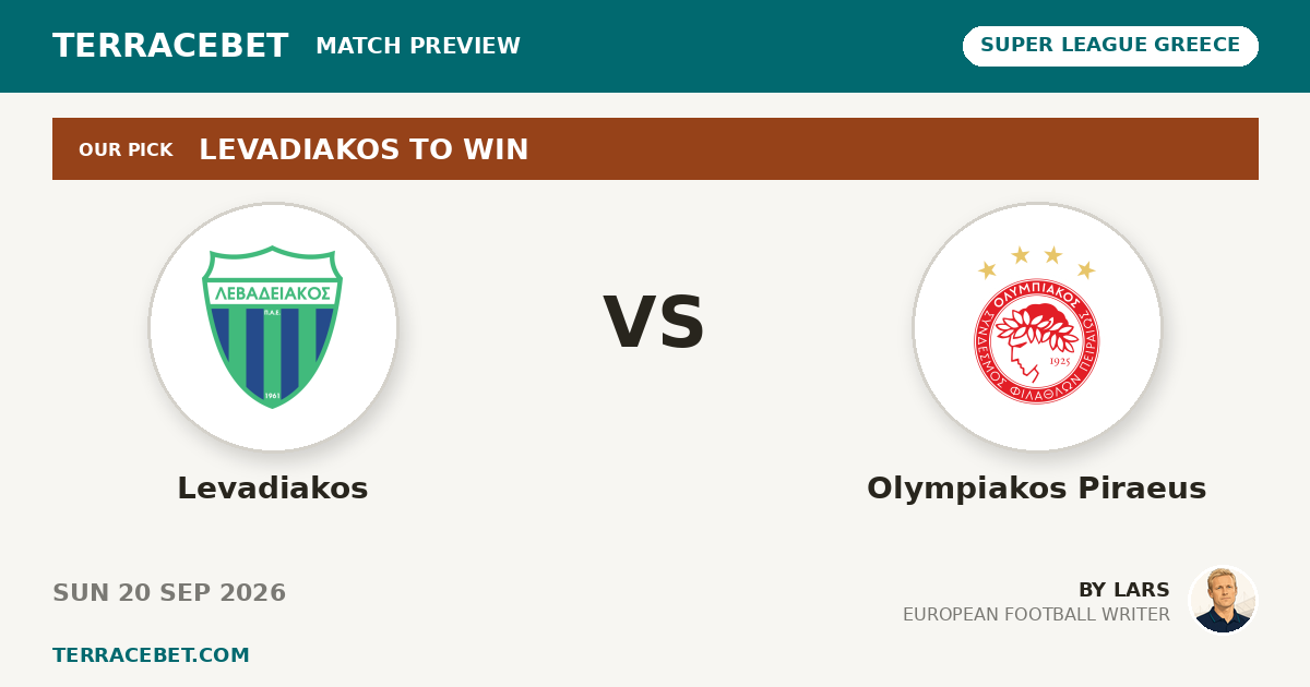 Levadiakos vs Olympiakos Piraeus preview by Lars for TerraceBet