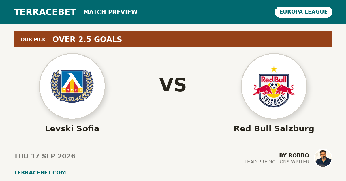 Levski Sofia vs Red Bull Salzburg preview by Robbo for TerraceBet