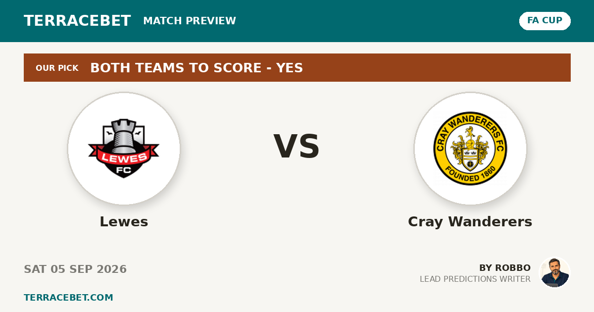 Lewes vs Cray Wanderers preview by Robbo for TerraceBet