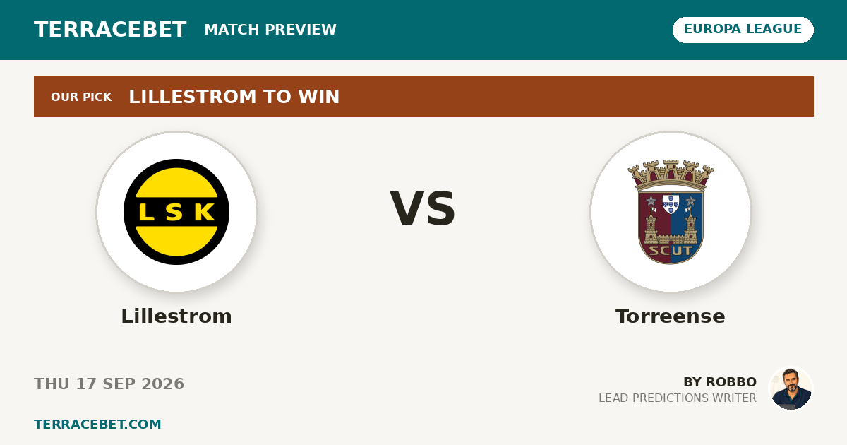 Lillestrom vs Torreense preview by Robbo for TerraceBet