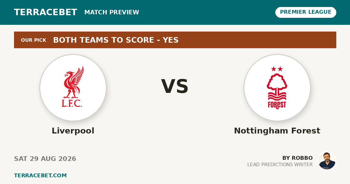 Liverpool vs Nottingham Forest preview by Robbo for TerraceBet