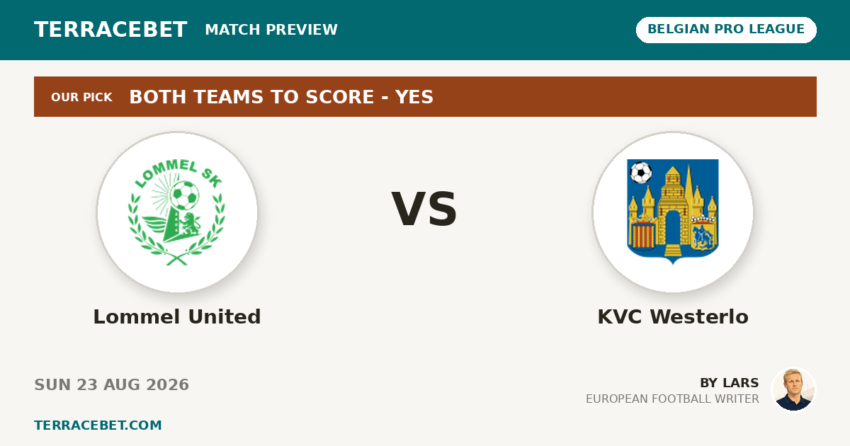 Lommel United vs KVC Westerlo preview by Lars for TerraceBet