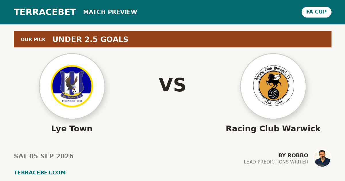 Lye Town vs Racing Club Warwick preview by Robbo for TerraceBet