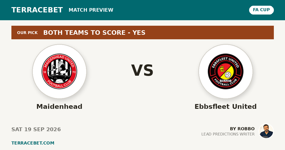 Maidenhead vs Ebbsfleet United preview by Robbo for TerraceBet