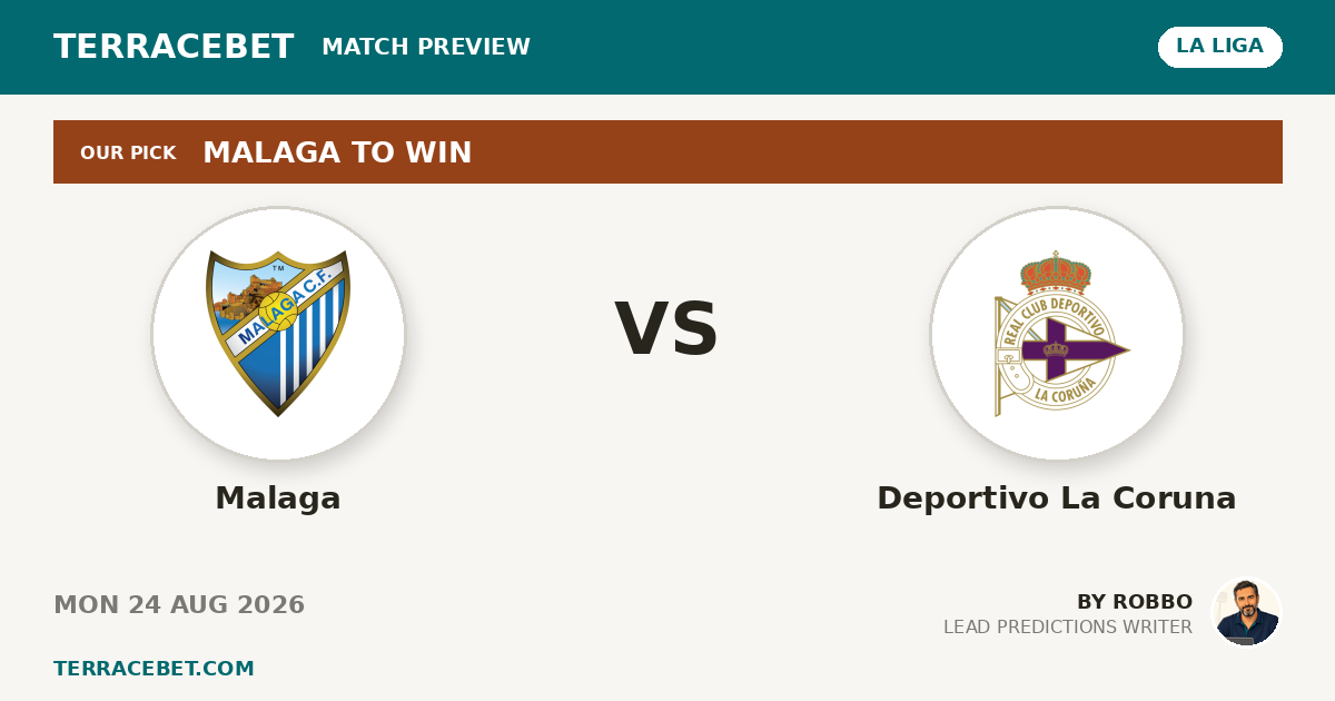 Malaga vs Deportivo La Coruna preview by Robbo for TerraceBet