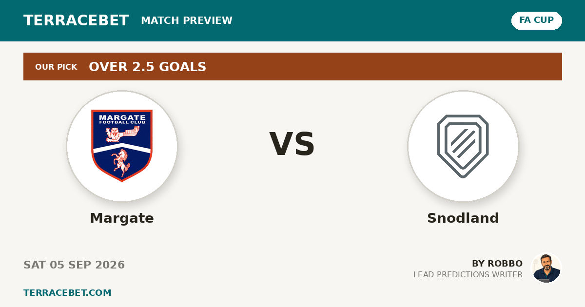 Margate vs Snodland preview by Robbo for TerraceBet