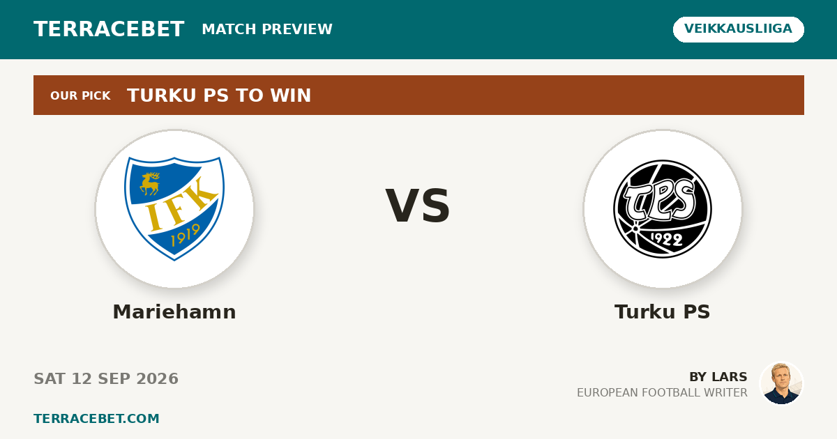 Mariehamn vs Turku PS preview by Lars for TerraceBet