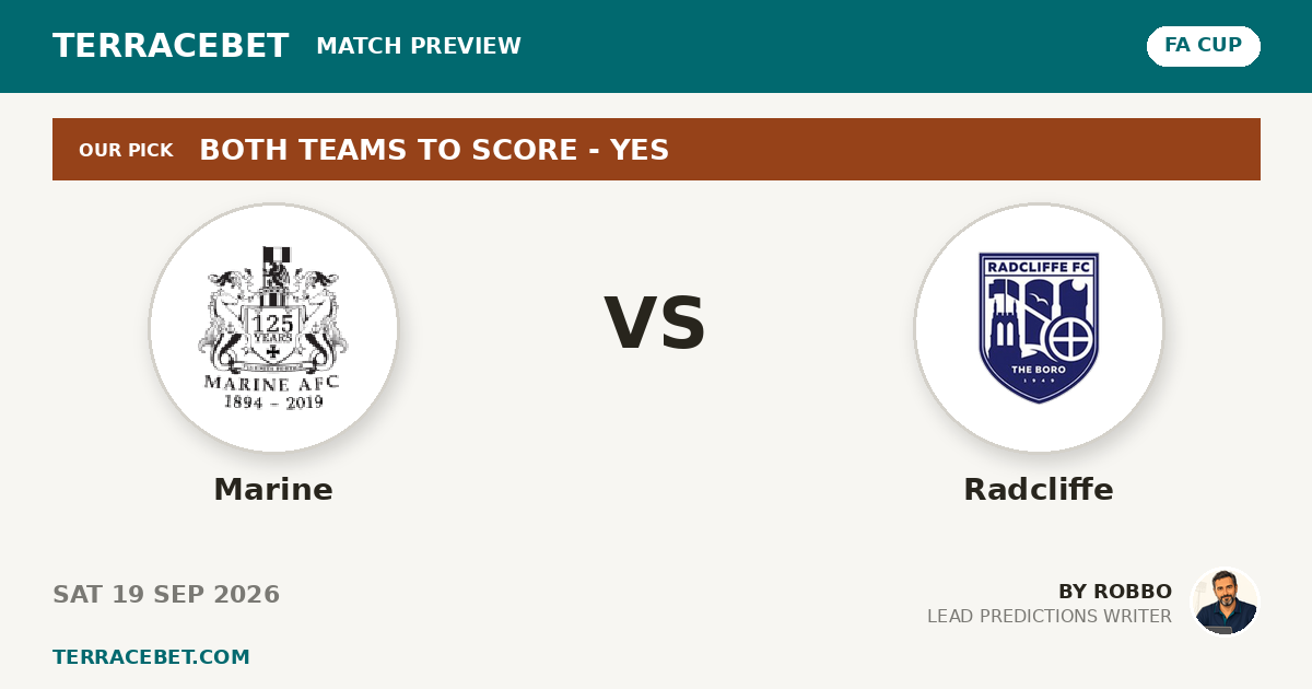 Marine vs Radcliffe preview by Robbo for TerraceBet