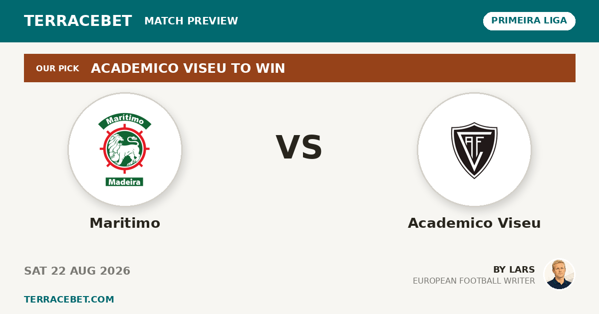 Maritimo vs Academico Viseu preview by Lars for TerraceBet