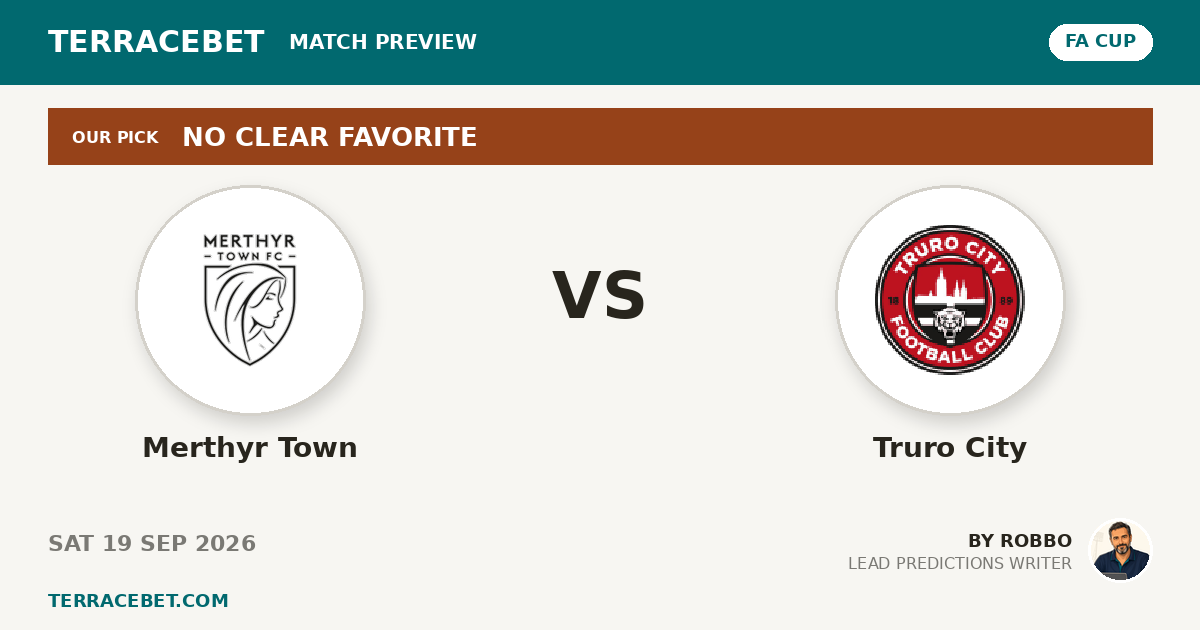 Merthyr Town vs Truro City preview by Robbo for TerraceBet