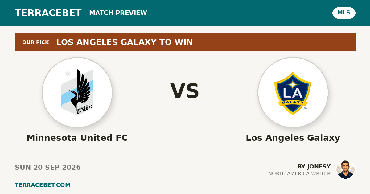 Minnesota United FC vs Los Angeles Galaxy preview by Jonesy for TerraceBet
