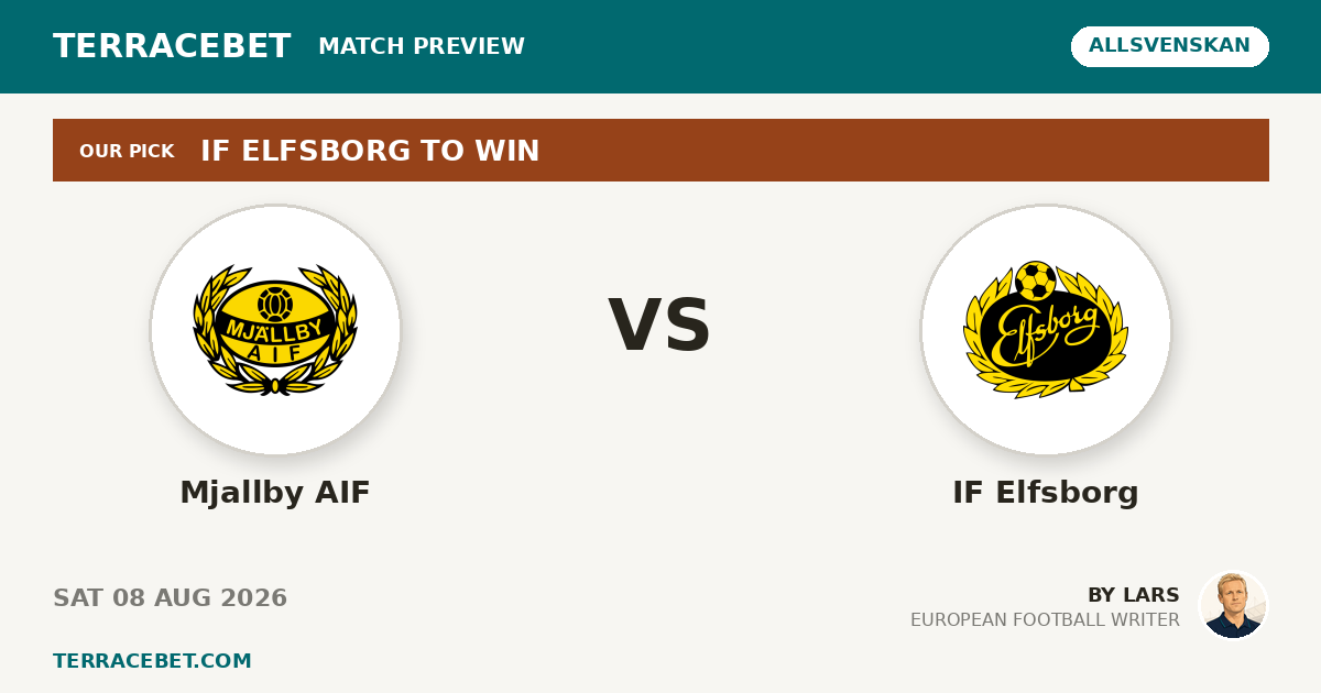 Mjallby AIF vs IF Elfsborg preview by Lars for TerraceBet