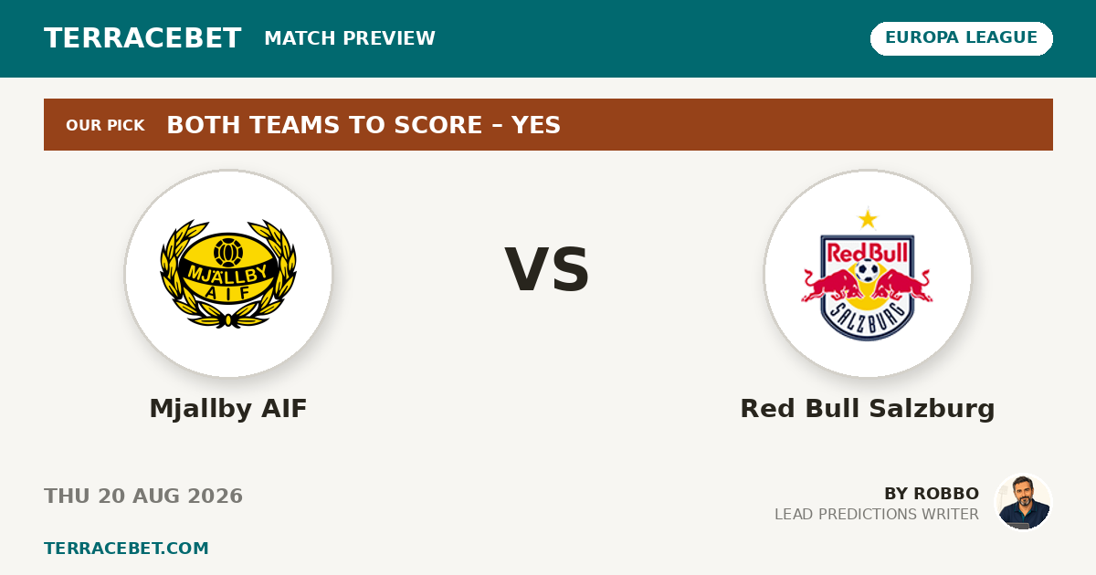 Mjallby AIF vs Red Bull Salzburg preview by Robbo for TerraceBet