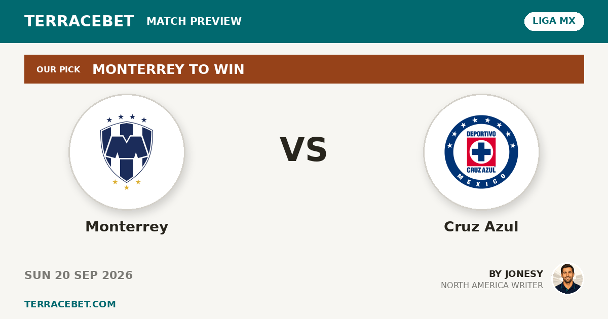 Monterrey vs Cruz Azul preview by Jonesy for TerraceBet