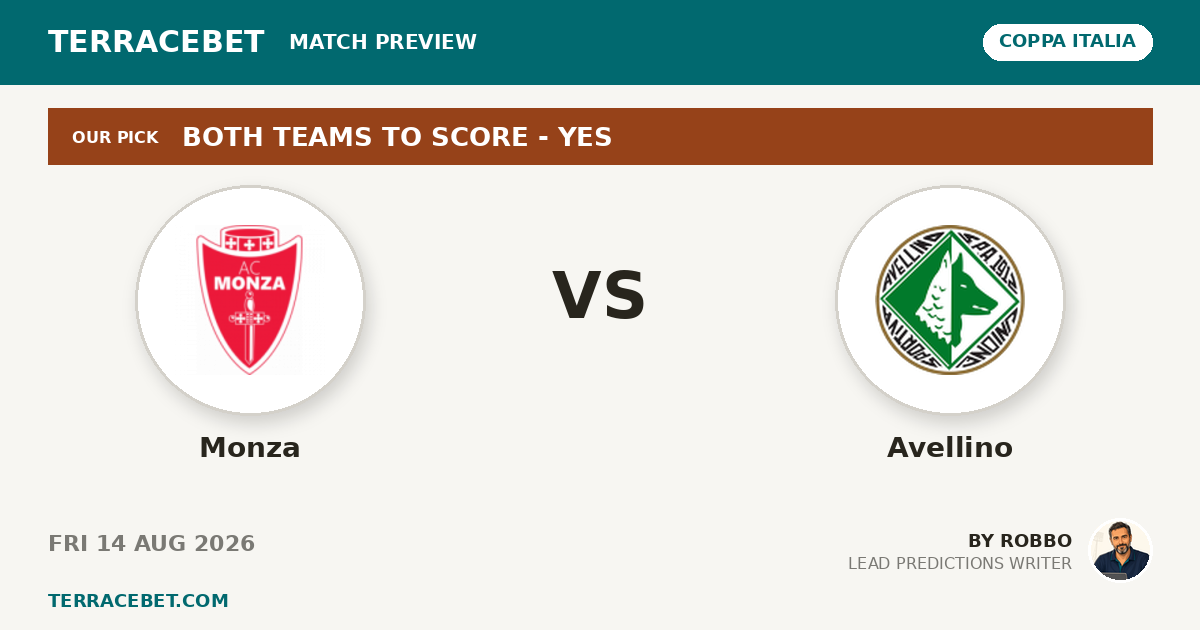 Monza vs Avellino preview by Robbo for TerraceBet