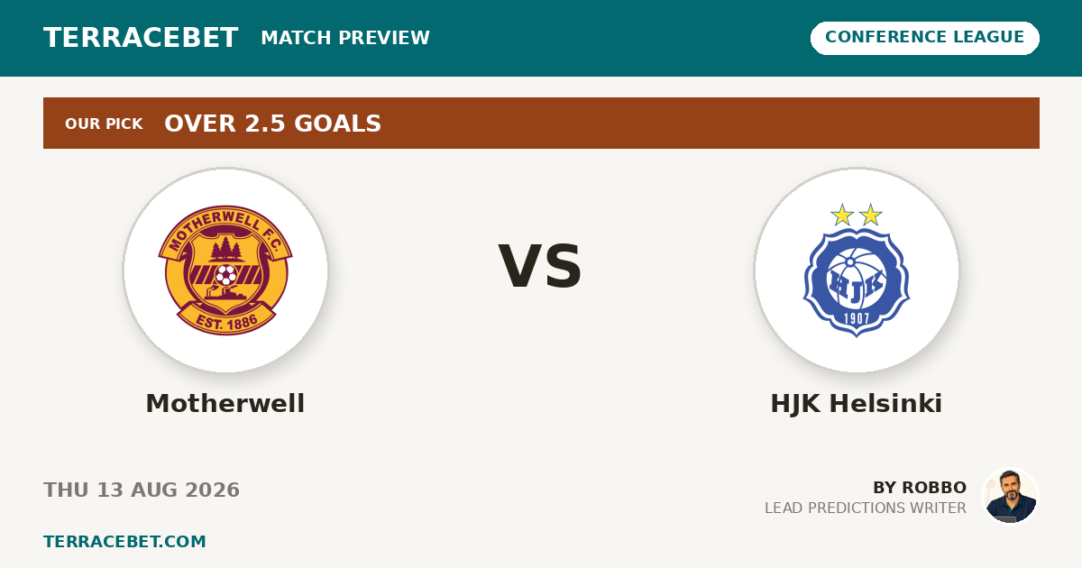 Motherwell vs HJK Helsinki preview by Robbo for TerraceBet