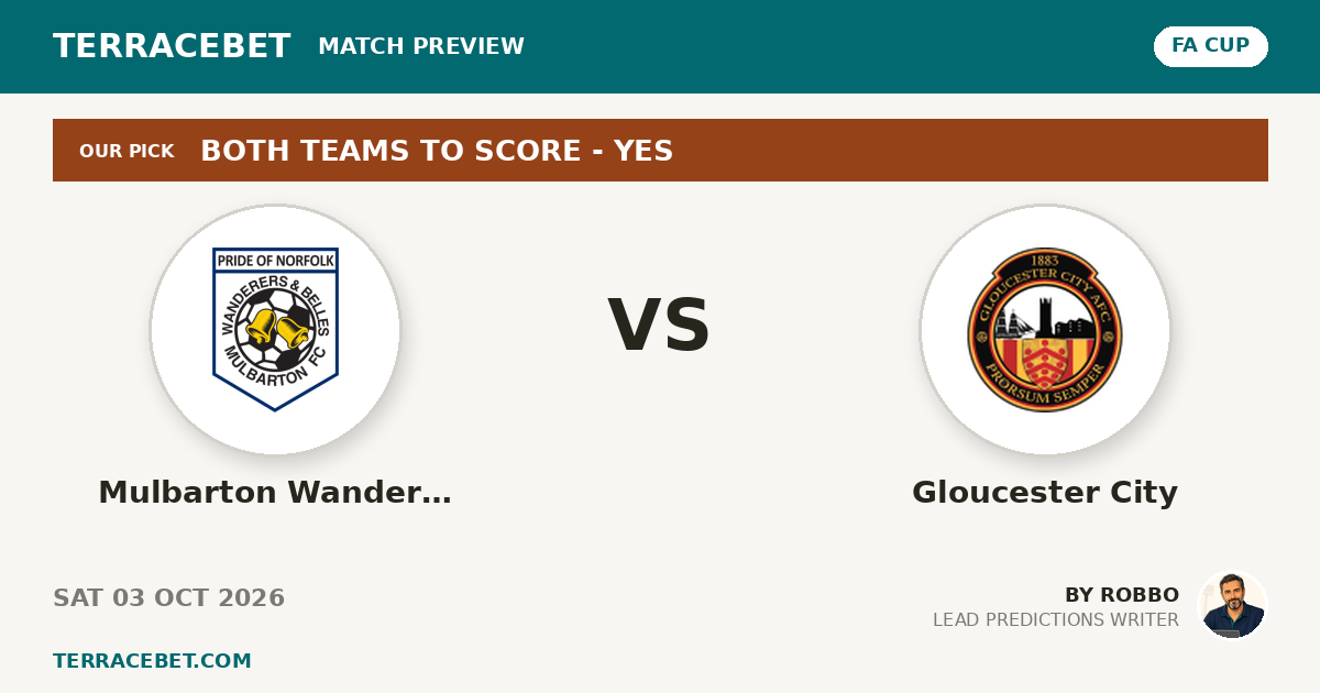 Mulbarton Wanderers vs Gloucester City preview by Robbo for TerraceBet