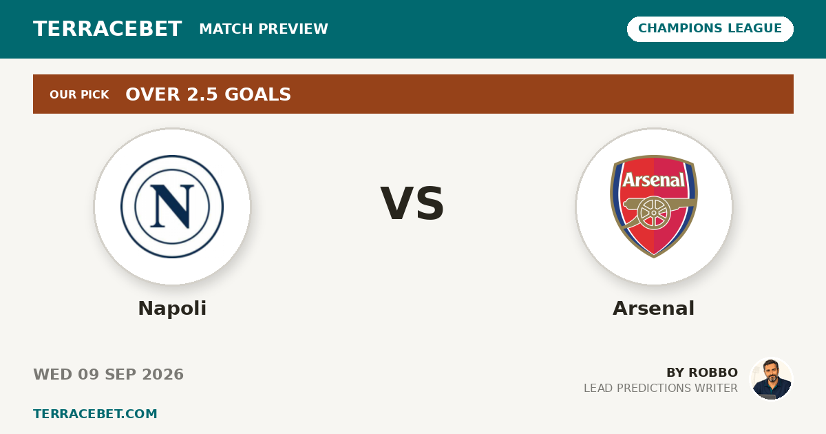 Napoli vs Arsenal preview by Robbo for TerraceBet