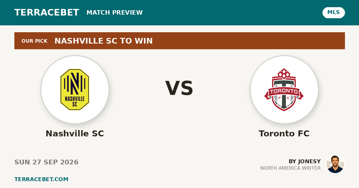 Nashville SC vs Toronto FC preview by Jonesy for TerraceBet