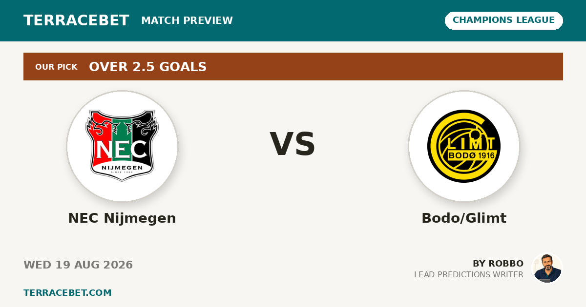 NEC Nijmegen vs Bodo/Glimt preview by Robbo for TerraceBet