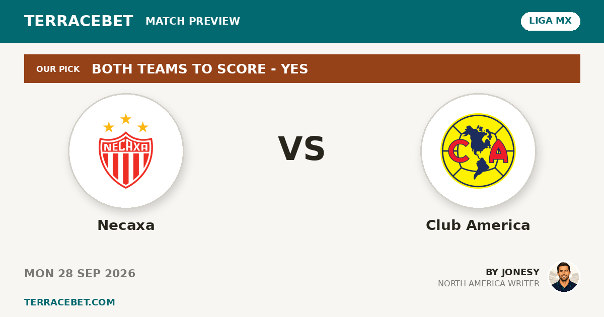 Necaxa vs Club America preview by Jonesy for TerraceBet