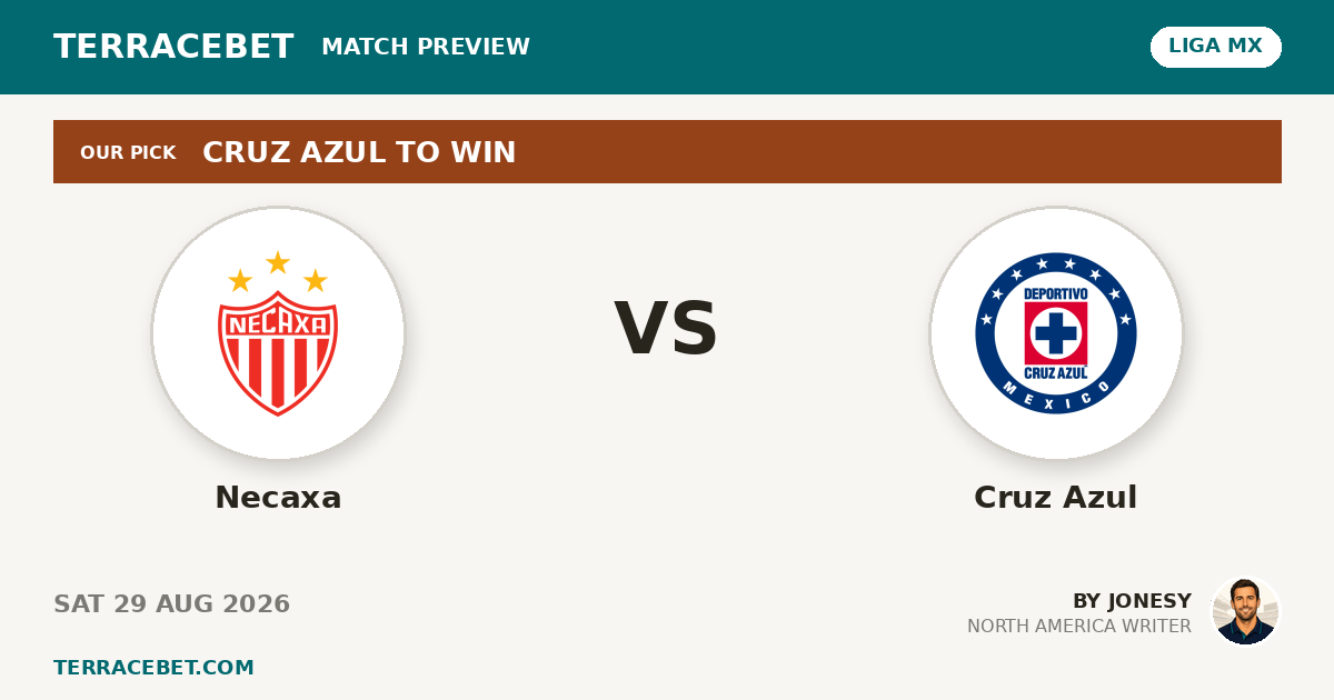 Necaxa vs Cruz Azul preview by Jonesy for TerraceBet