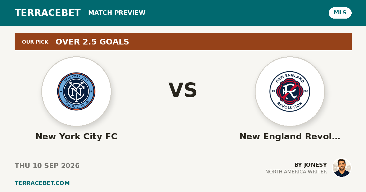 New York City FC vs New England Revolution preview by Jonesy for TerraceBet