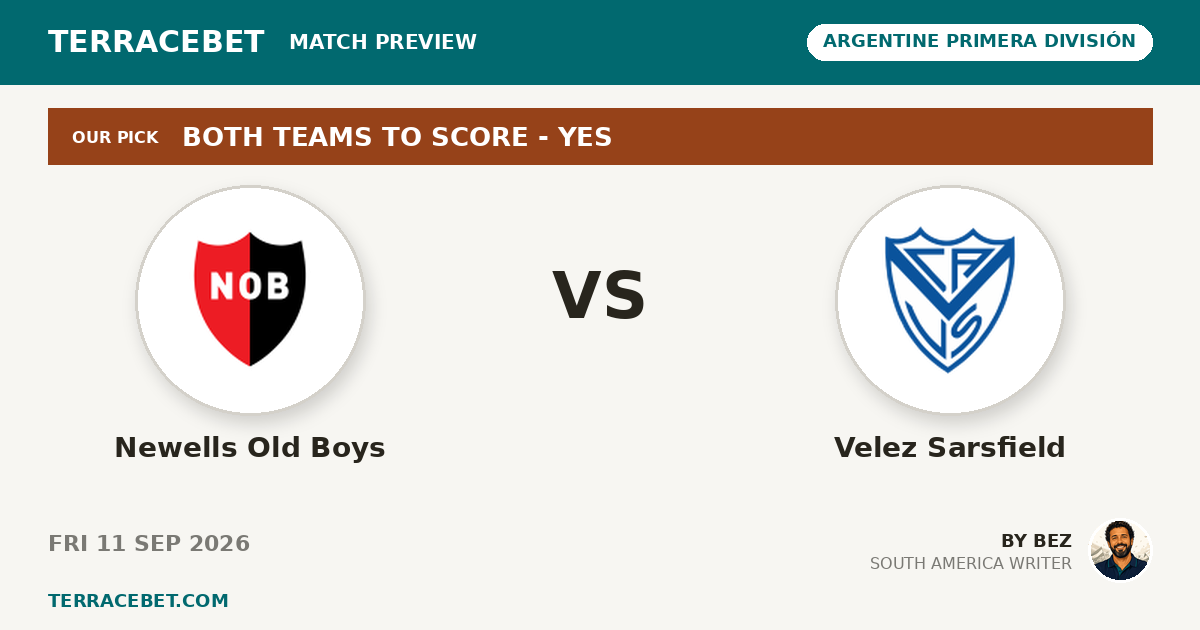 Newells Old Boys vs Velez Sarsfield preview by Bez for TerraceBet