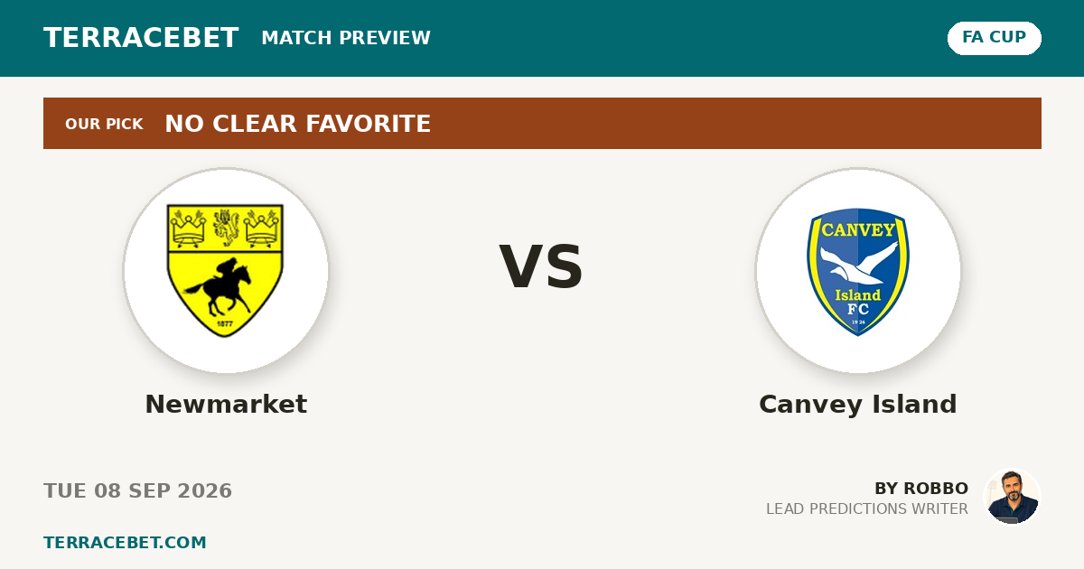 Newmarket vs Canvey Island preview by Robbo for TerraceBet