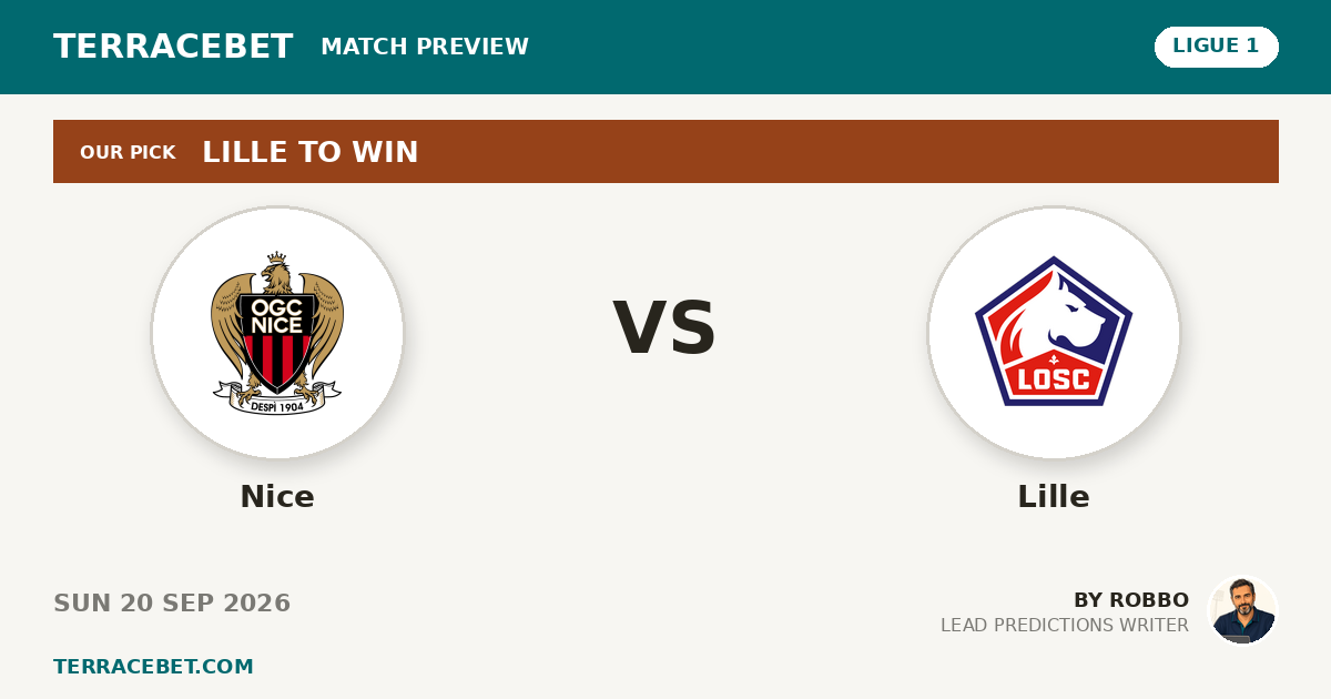 Nice vs Lille preview by Robbo for TerraceBet