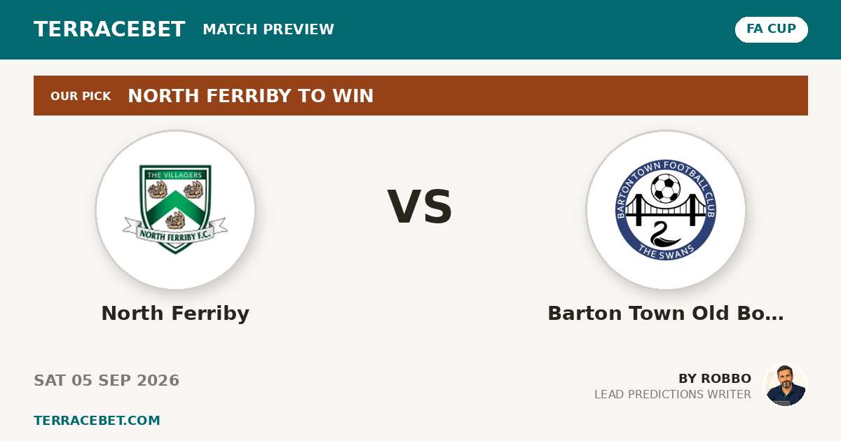 North Ferriby vs Barton Town Old Boys preview by Robbo for TerraceBet