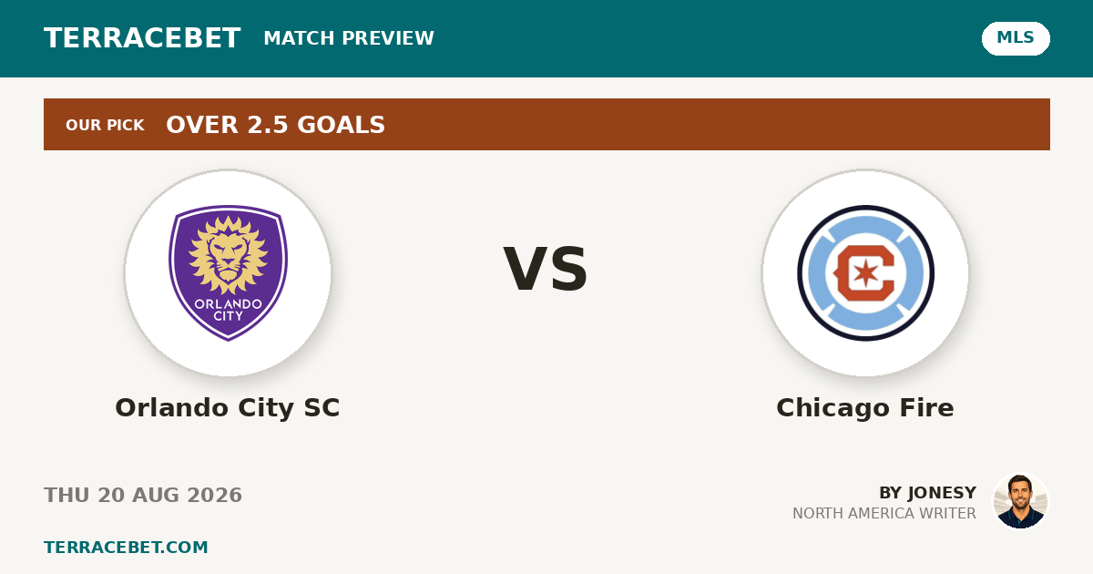 Orlando City SC vs Chicago Fire preview by Jonesy for TerraceBet