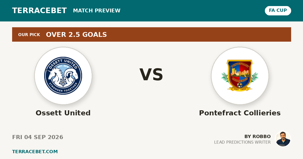Ossett United vs Pontefract Collieries preview by Robbo for TerraceBet