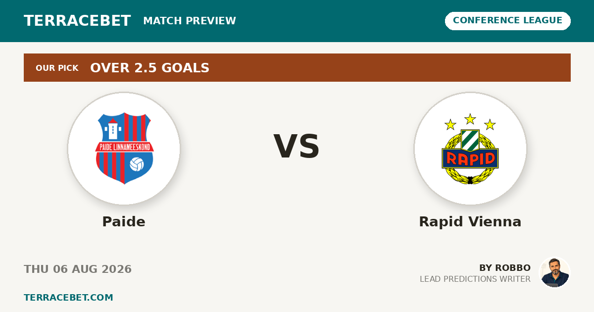 Paide vs Rapid Vienna preview by Robbo for TerraceBet