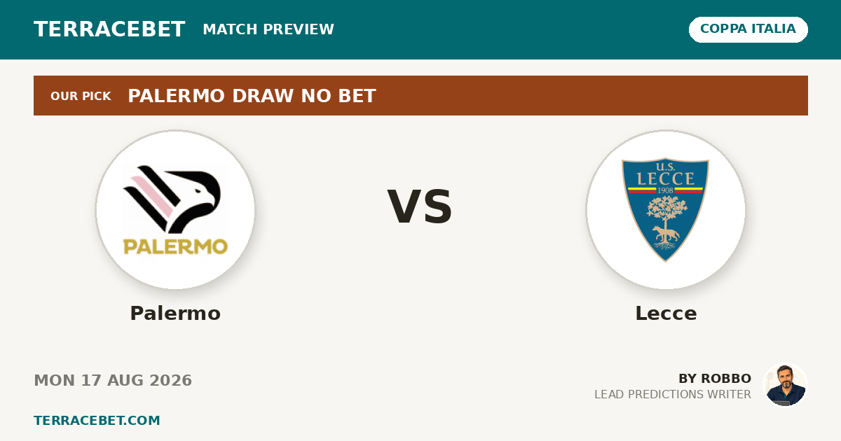 Palermo vs Lecce preview by Robbo for TerraceBet