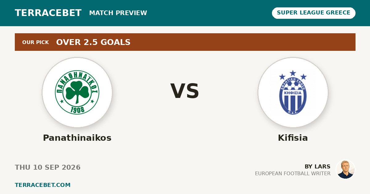 Panathinaikos vs Kifisia preview by Lars for TerraceBet