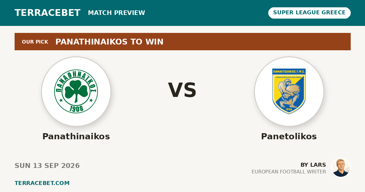 Panathinaikos vs Panetolikos preview by Lars for TerraceBet