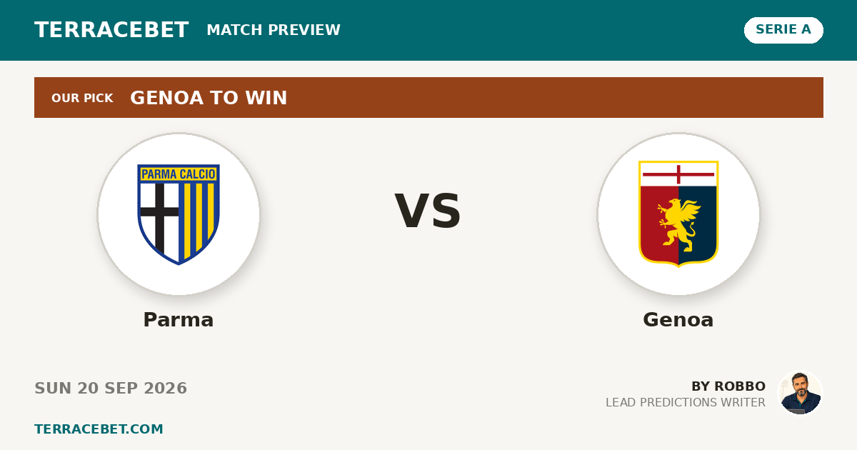 Parma vs Genoa preview by Robbo for TerraceBet