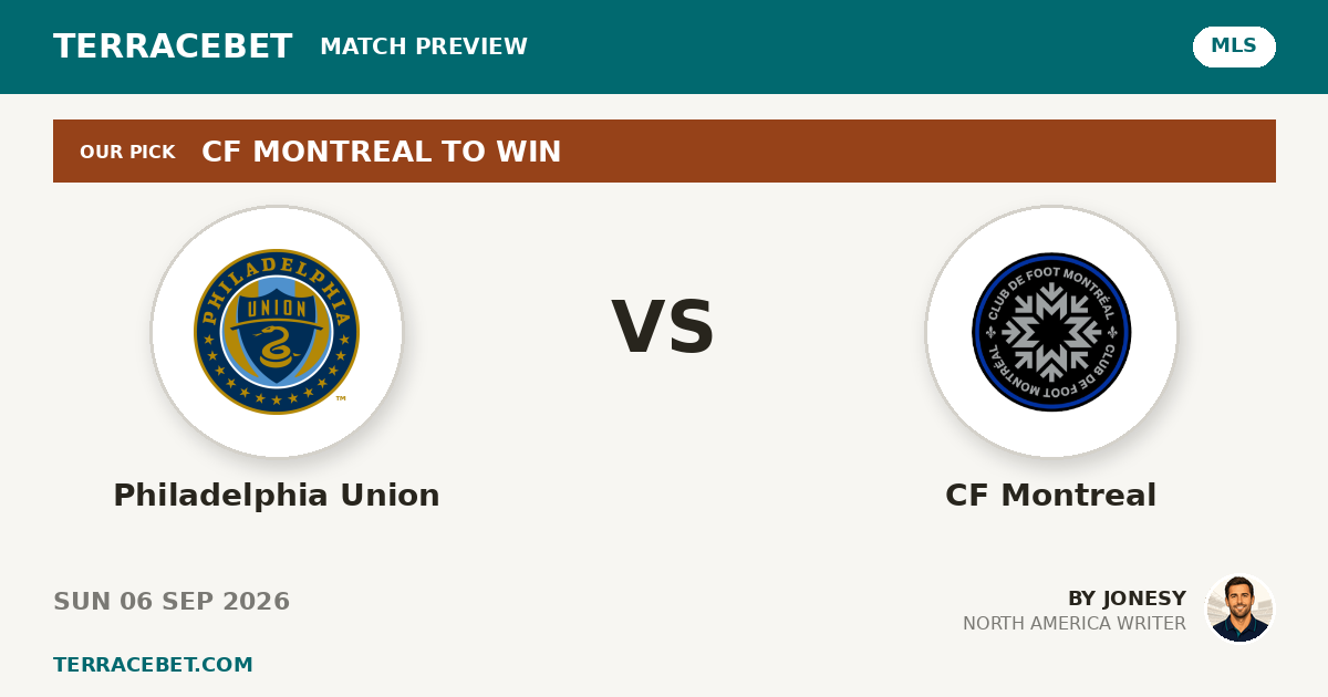 Philadelphia Union vs CF Montreal preview by Jonesy for TerraceBet
